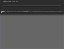 Tablet Screenshot of mytennis.com.au